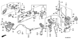 Diagram for Honda CR-V Door Lock Actuator - 72155-S5P-A11