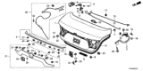 Diagram for Honda Trunk Lock Cylinder - 74861-TL0-E01